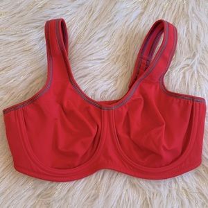 Wacoal Simone Underwire Coral Gray Sports Bra 36C
